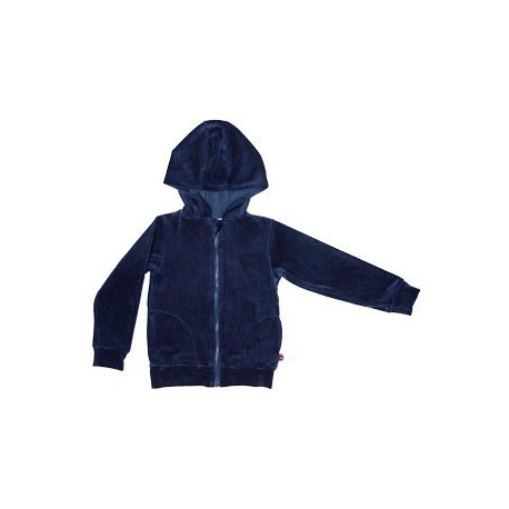 sweat à capuche enfant en velours bleu rétro (122-128) sweat à capuche enfant en velours bleu rétro (122-128)