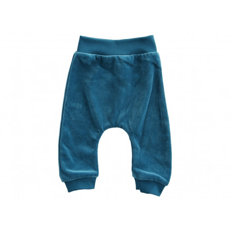 pantalon baggy bébé turquoise en velours pantalon baggy bébé turquoise en velours
