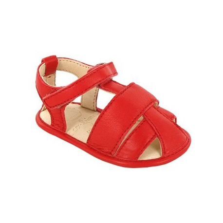 chaussons bébé sandales Nonno rouge p17-21 chaussons bébé sandales Nonno rouge p17-21