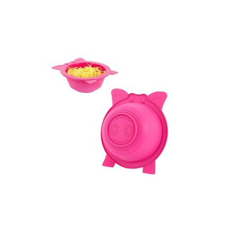 passoire pliable cochon Oink en silicone passoire pliable cochon Oink en silicone