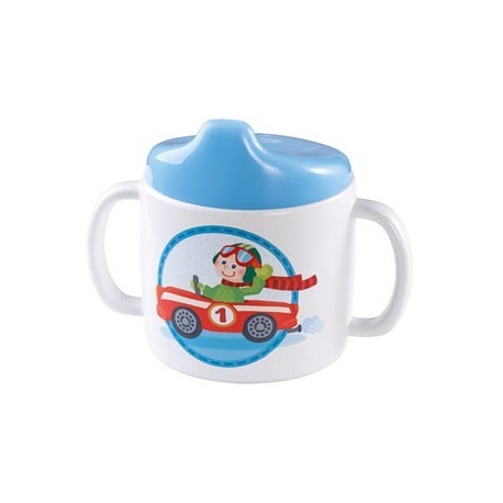 tasse à bec 'voitures de courses' en mélamine tasse à bec 'voitures de courses' en mélamine