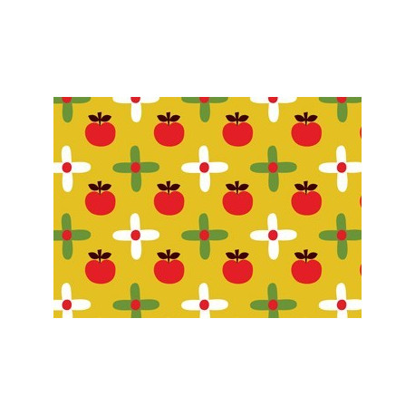 lé de papier peint intissé 'pommes' (1x3m) lé de papier peint intissé 'pommes' (1x3m)
