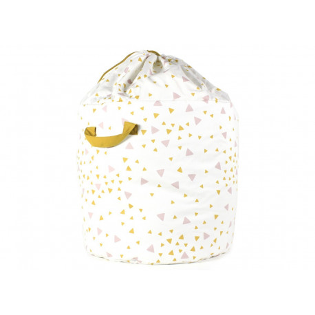 sac de rangement Baobab confettis roses et miel - large sac de rangement Baobab confettis roses et miel - large