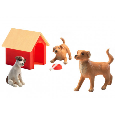 set chiens - Petit Home by Djeco 6pc set chiens - Petit Home by Djeco 6pc