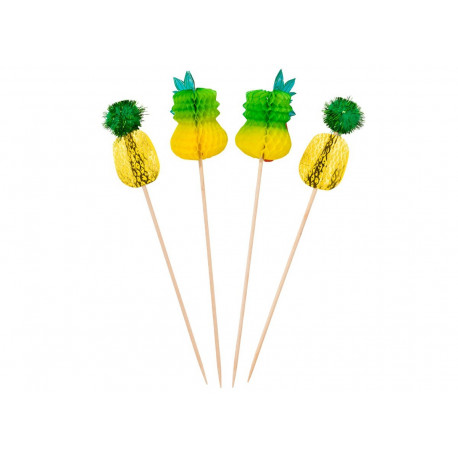 set de 12 piques apéritif 'ananas' set de 12 piques apéritif 'ananas'
