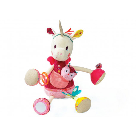 doudou d'activités Louise la licorne doudou d'activités Louise la licorne