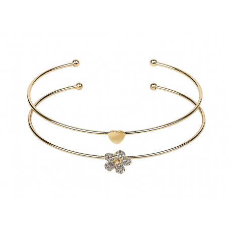 set de 2 bracelets dorés 'Tatum' set de 2 bracelets dorés 'Tatum'
