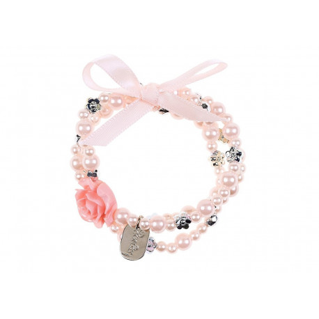 bracelet de perles rose/argenté Carolien bracelet de perles rose/argenté Carolien