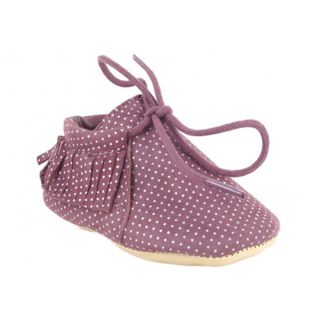 chaussons bébé Meximoo 'Plumetis chamallow' chaussons bébé Meximoo 'Plumetis chamallow'