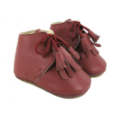 chaussons bébé Mexi 'marsala' chaussons bébé Mexi 'marsala'