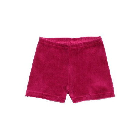 short unisexe en velours framboise short unisexe en velours framboise
