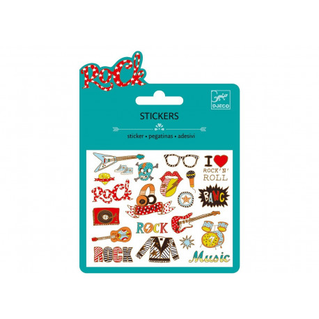 set stickers métallisés 'Pop et rock' set stickers métallisés 'Pop et rock'