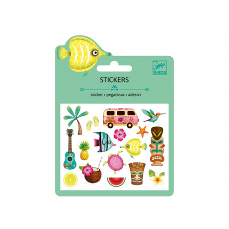 set stickers puffy 'Motifs Hawaï' set stickers puffy 'Motifs Hawaï'