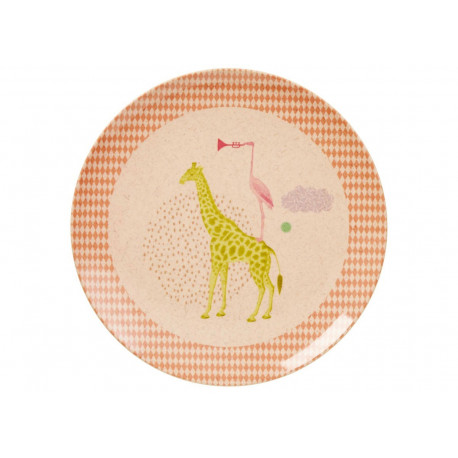 assiette en bambou et mélamine 'Girls Animal' assiette en bambou et mélamine 'Girls Animal'