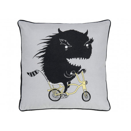 coussin gris 'monstre' coussin gris 'monstre'