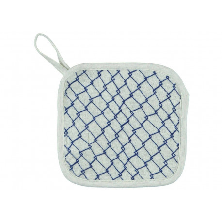 doudou attache-tétine sable/bleu doudou attache-tétine sable/bleu