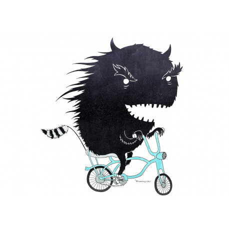 sticker 'monstre à vélo' sticker 'monstre à vélo'