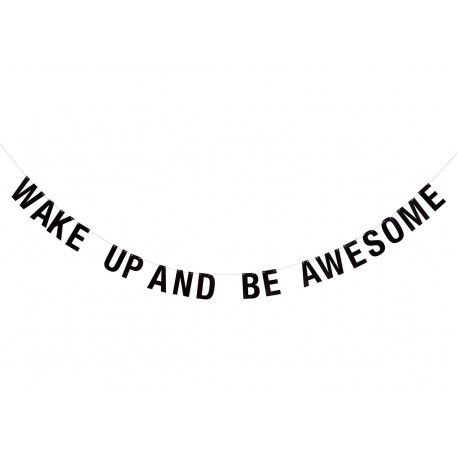 guirlande en papier 'Wake up and be awesome' guirlande en papier 'Wake up and be awesome'