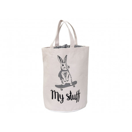 sac de rangement avec lapin 'my stuff' sac de rangement avec lapin 'my stuff'