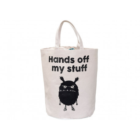 sac de rangement écru 'Hands off...' sac de rangement écru 'Hands off...'