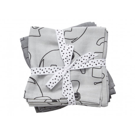 set de langes gris Contour 120x120cm set de langes gris Contour 120x120cm