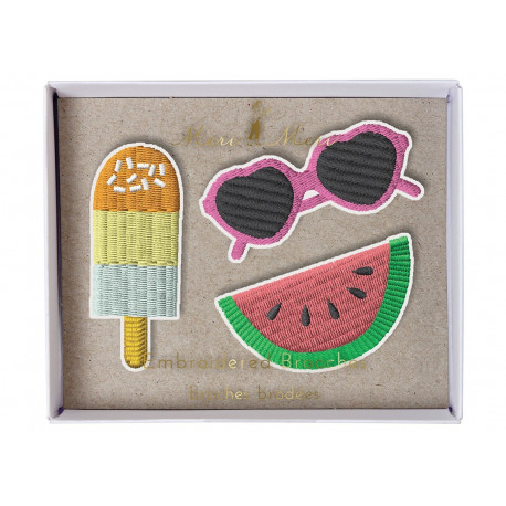 set de 3 broches 'Summertime' set de 3 broches 'Summertime'
