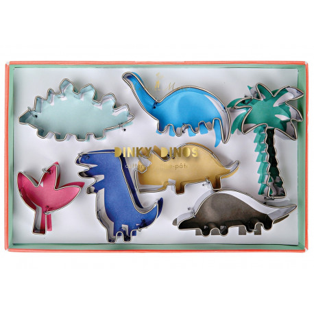 set de 7 emporte-pièces dinosaures Dinky set de 7 emporte-pièces dinosaures Dinky
