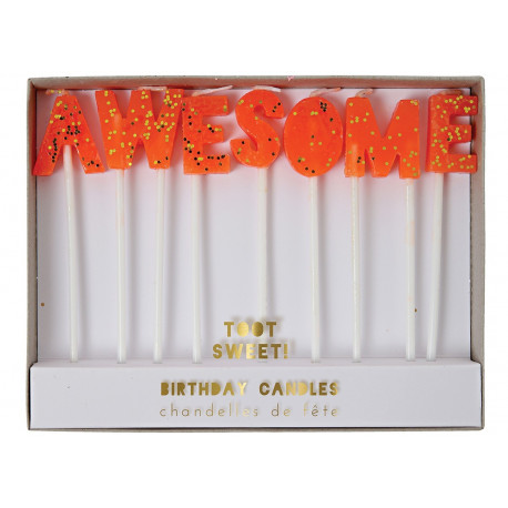 bougies anniversaire 'Awesome' bougies anniversaire 'Awesome'