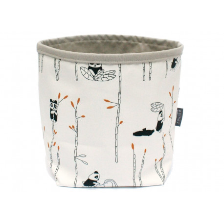 panier de rangement canvas 'Panda Pomme' panier de rangement canvas 'Panda Pomme'
