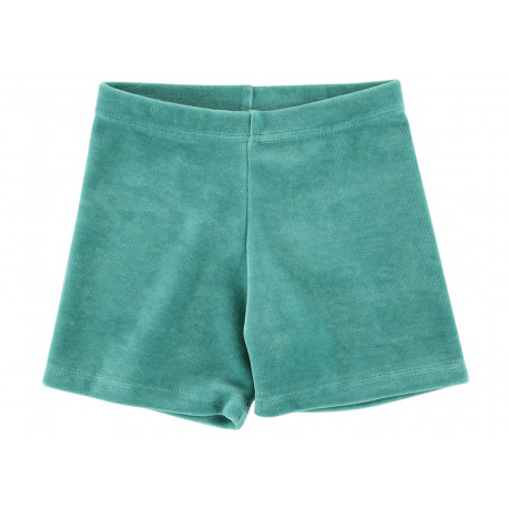short bébé en velours jade short bébé en velours jade