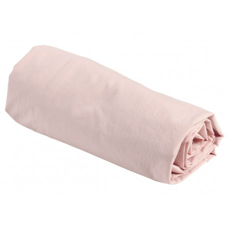 drap-housse en coton 'rose biscuit' (90x200) drap-housse en coton 'rose biscuit' (90x200)