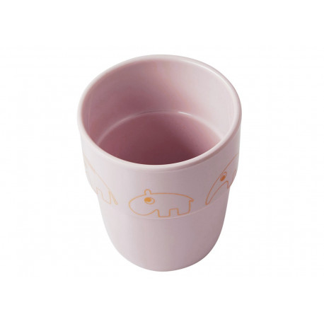 tasse rose 'yummy' en mélamine à motif doré tasse rose 'yummy' en mélamine à motif doré