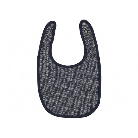bavoir en coton bio 'lux K darkblue' bavoir en coton bio 'lux K darkblue'