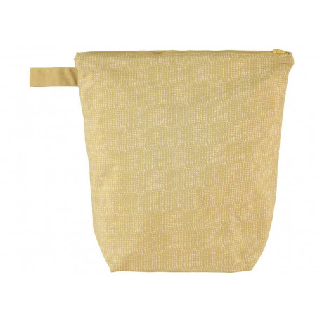trousse de toilette XL 'Lux J yellow' en coton bio trousse de toilette XL 'Lux J yellow' en coton bio