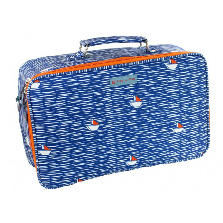 petite valisette bleue 'Boats' petite valisette bleue 'Boats'