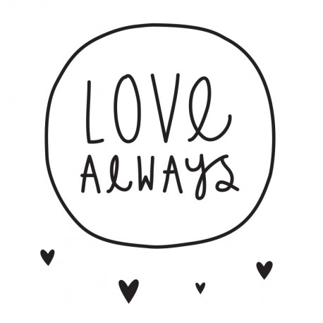 sticker mural Love always sticker mural Love always