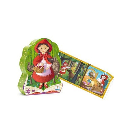 puzzle dans une boîte silhouette 'chaperon rouge' (36 pièces) puzzle dans une boîte silhouette 'chaperon rouge' (36 pièces)