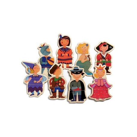 set magnétique 'les enfants déguisés' set magnétique 'les enfants déguisés'