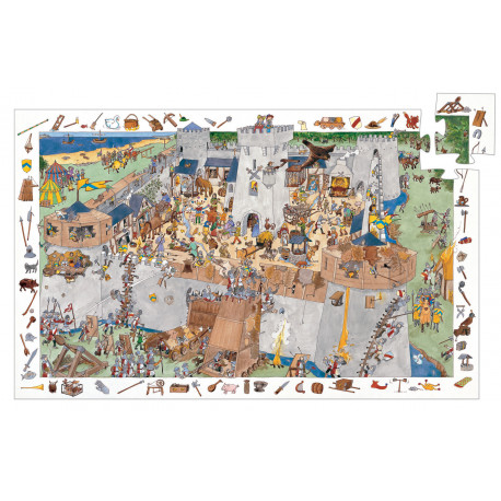 chouette puzzle découverte 'château fort' (100 p) chouette puzzle découverte 'château fort' (100 p)