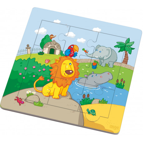 puzzle-cadre bois 'Les amis du lion' puzzle-cadre bois 'Les amis du lion'