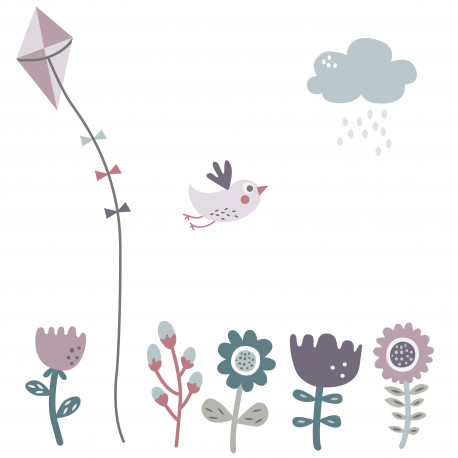 sticker mural 'Farm girl' (9 pcs) sticker mural 'Farm girl' (9 pcs)