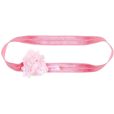 bandeau à cheveux rose extensible 'Mimi' bandeau à cheveux rose extensible 'Mimi'
