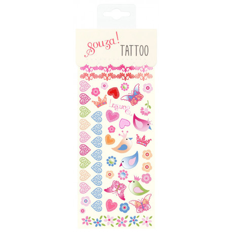 set tatouages éphémères 'Birds' set tatouages éphémères 'Birds'