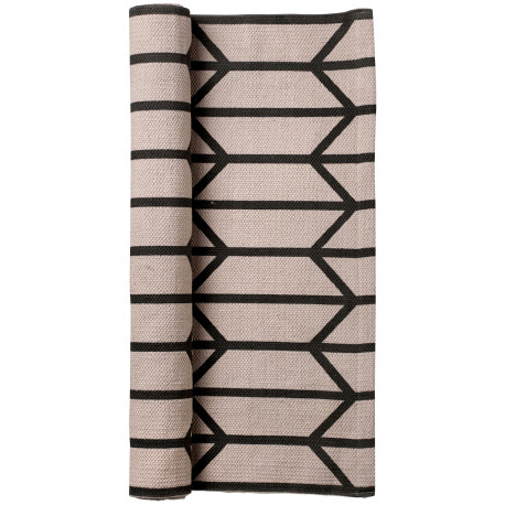 tapis sable en coton avec imprimé graphique tapis sable en coton avec imprimé graphique