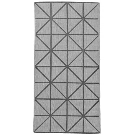 chouette tapis gris 'Diagonal print' en coton chouette tapis gris 'Diagonal print' en coton