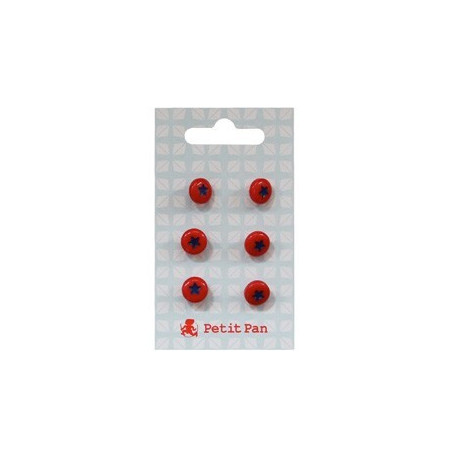 set de 6 boutons étoile set de 6 boutons étoile