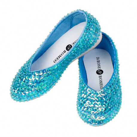 jolies ballerines à sequins bleus 'Lilly' p31-34 jolies ballerines à sequins bleus 'Lilly' p31-34