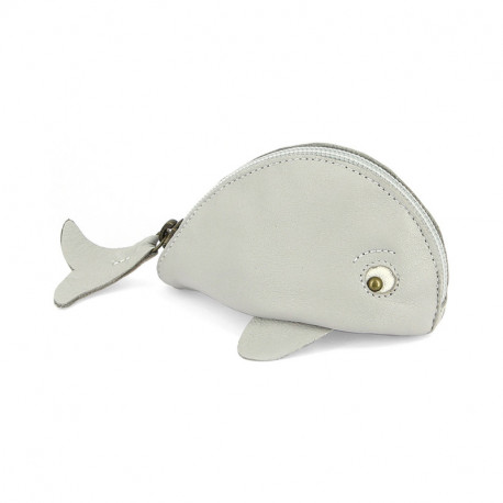 porte-monnaie baleine plume/blanc porte-monnaie baleine plume/blanc