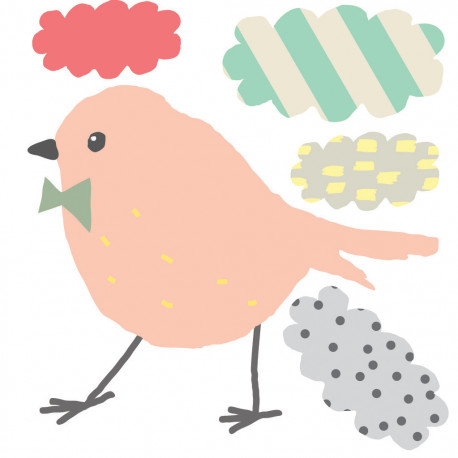 mini sticker 'birdy & nuages' mini sticker 'birdy & nuages'