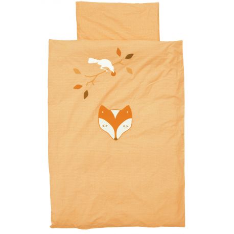 housse de couette 'le corbeau et le renard' 1p housse de couette 'le corbeau et le renard' 1p